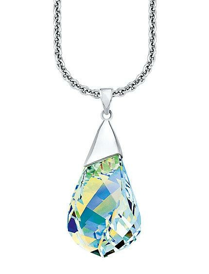 s.Oliver Ezüst nyaklánc swarovski kristály medállal SO974