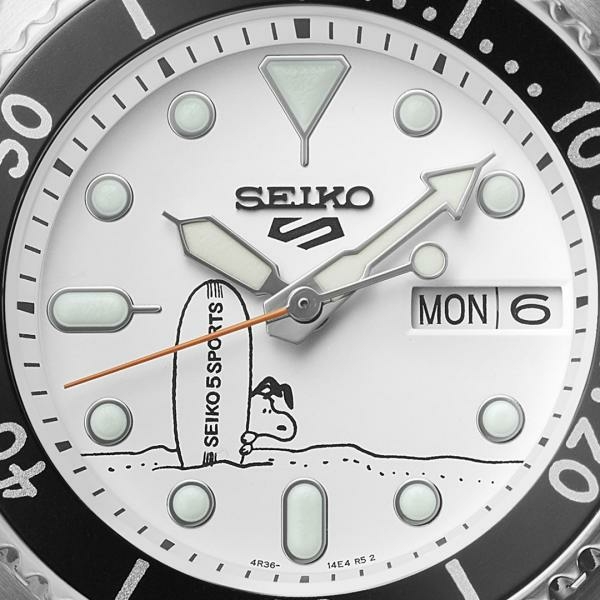 Seiko 5 Sport Snoopy Peanuts 'Surfboard' Limited Edition karóra SRPK25K1