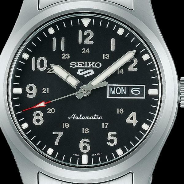 Seiko 5 Sports fémszíjas fekete számlapos férfi óra SRPG27K1