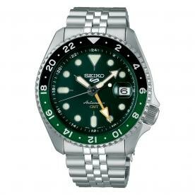Seiko 5 Sports SKX GMT Bicolor Green automata férfi óra SSK035K1