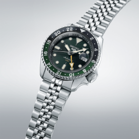 Seiko 5 Sports SKX GMT Bicolor Green automata férfi óra SSK035K1