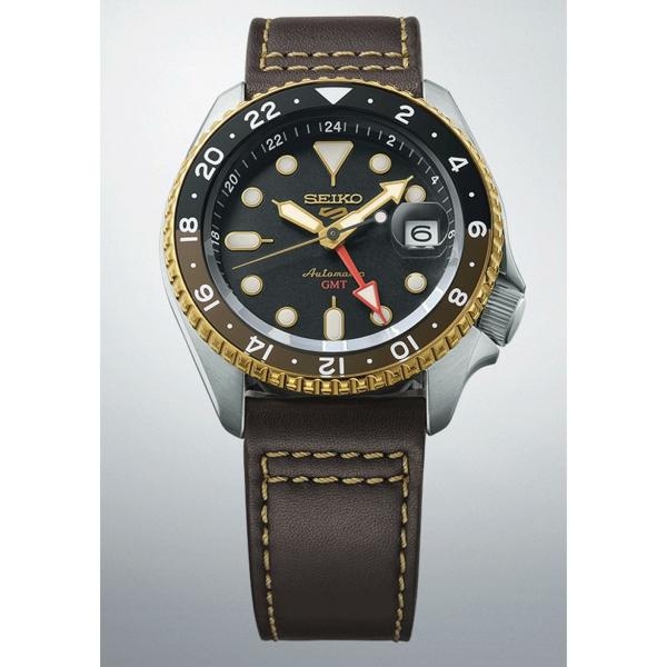 Seiko 5 Sports SKX GMT in Mocha mechanikus automata férfi karóra SSK036K1