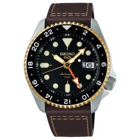 Seiko 5 Sports SKX GMT in Mocha mechanikus automata férfi karóra SSK036K1