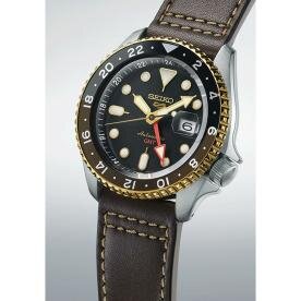 Seiko 5 Sports SKX GMT in Mocha mechanikus automata férfi karóra SSK036K1