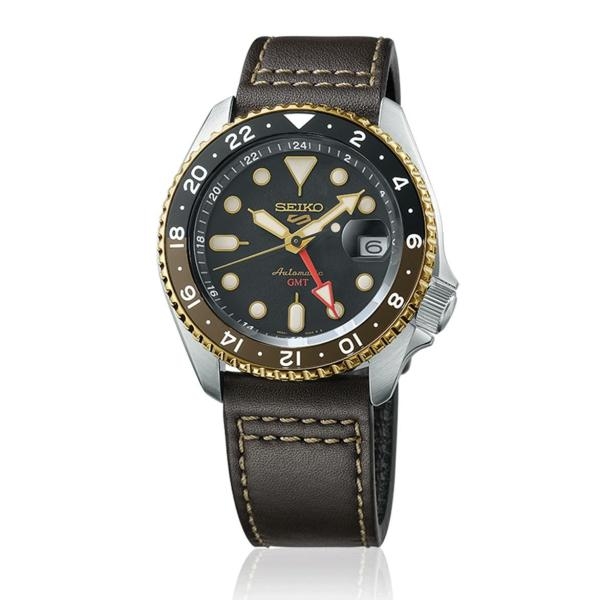 Seiko 5 Sports SKX GMT in Mocha mechanikus automata férfi karóra SSK036K1