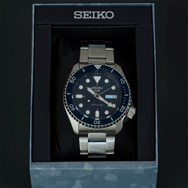 Seiko 5 Sports Sports Style kék számlapos férfi óra SRPD51K1