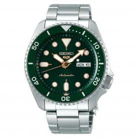 Seiko 5 Sports Sports Style zöld számlapos férfi óra SRPD63K1