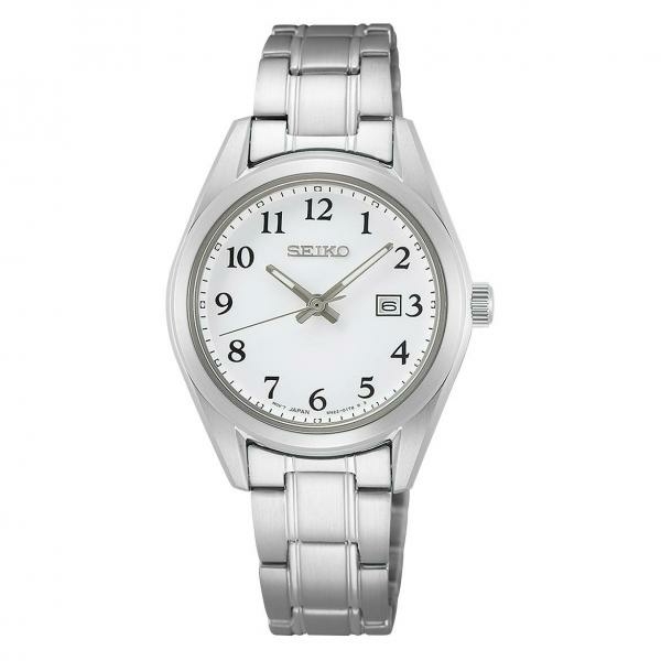 Seiko Classic fémcsatos fehér női kvarc óra SUR465P1