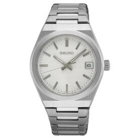 Seiko Classic fémcsatos fehér számlapos kvarc női karóra SUR573P1