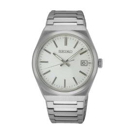 Seiko Classic fémszíjas fehér férfi kvarc karóra SUR553P1