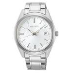 Seiko Classic fémszíjas fehér számlapos ezüst férfi kvarc karóra SUR307P1