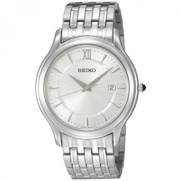 Seiko Dátumkijelzős ezüst színű fémszíjas férfi óra SKK669P1