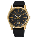 Seiko Fekete számlapos szilikonszíjas quartz férfi karóra SUR560P1