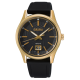 Seiko Fekete számlapos szilikonszíjas quartz férfi karóra SUR560P1