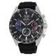Seiko Fekete szilikonszíjas chronograph férfi karóra SSB347P1