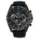 Seiko Fekete szilikonszíjas kvarc chronograph férfi óra SSB349P1