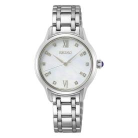 Seiko Ladies Diamond fémcsatos  gyémánt indexes ezüst kvarc női karóra SRZ537P1