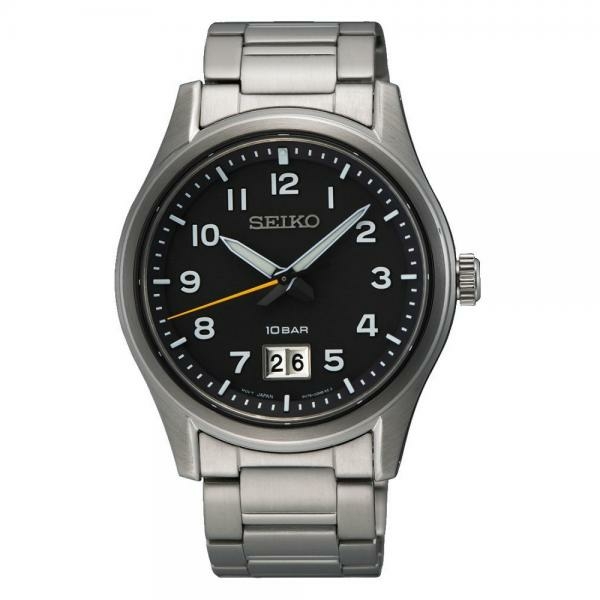Seiko Neo Sport Big Date fekete számlapos férfi karóra SUR569P1