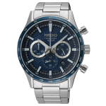 Seiko Neo Sports Chronograph fémszíjas kék számlapos férfi karóra SSB445P1