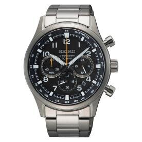 Seiko Neo Sports fekete számlapos chronograph férfi karóra SSB447P1