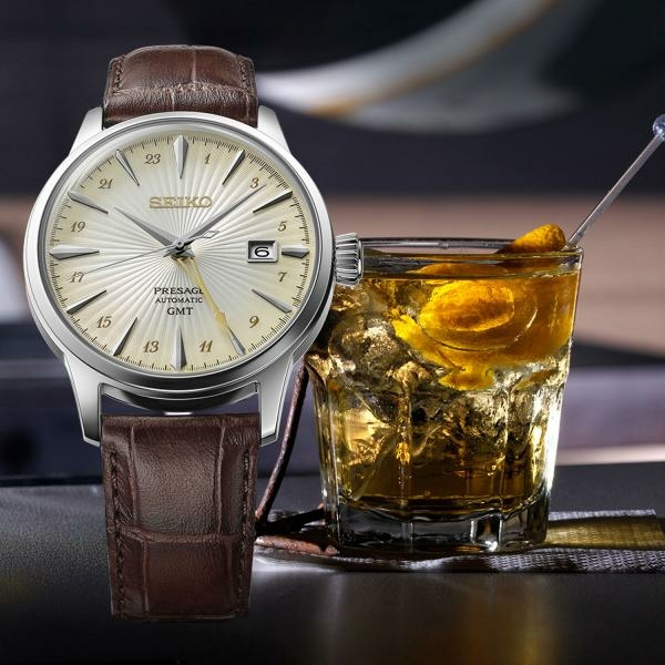 Seiko Presage Cocktail Time 'Acacia' GMT férfi karóra SSK041J1