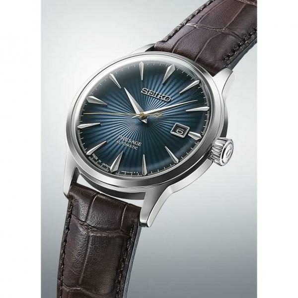 Seiko Presage Cocktail Time Midnight Blue Moon férfi karóra SRPK15J1