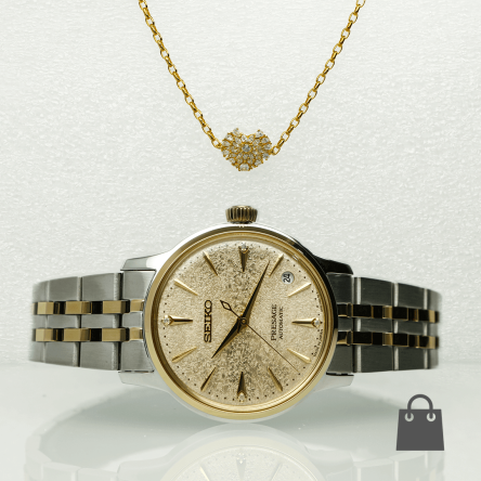 Seiko Presage gyémántos női óra Nomination karkötővel