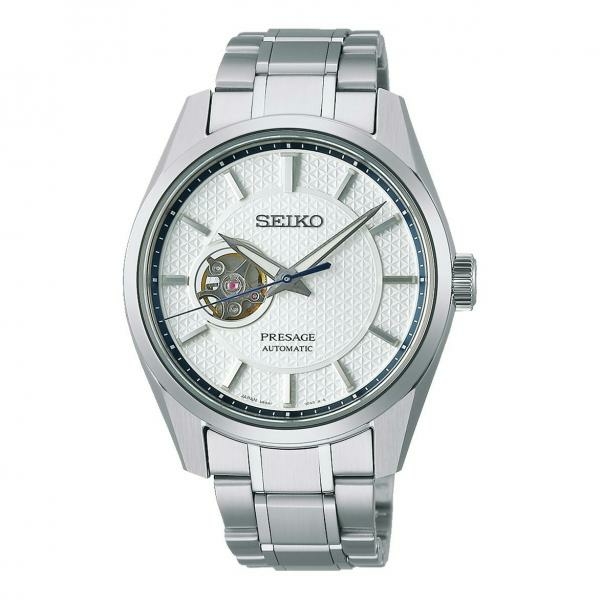 Seiko Presage Sharp Edged Open Heart férfi karóra SPB309J1