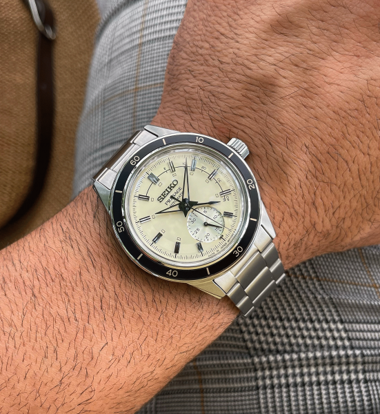 Seiko Presage Style 60's elefántcsont férfi automata karóra SSA447J1