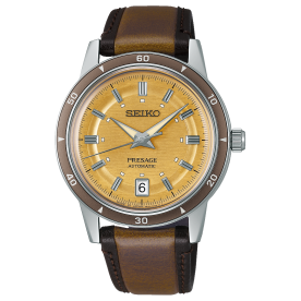 Seiko Presage Style 60's in Golden Yellow férfi karóra SRPL75J1