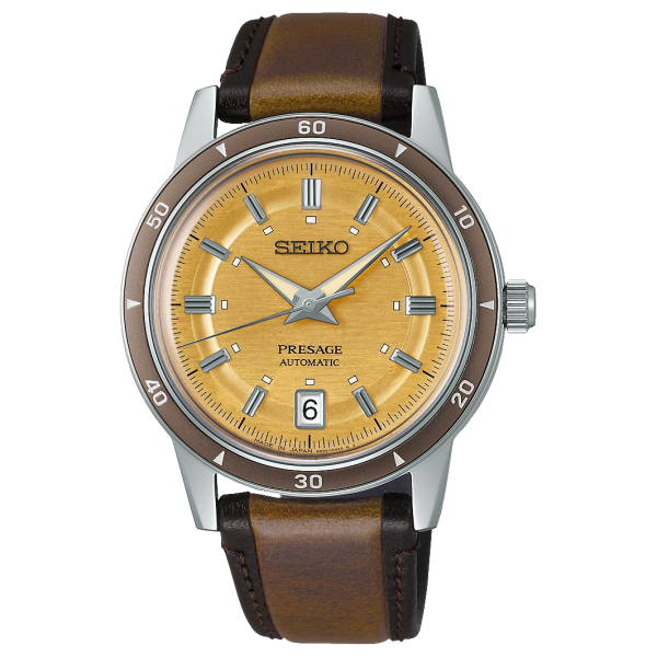 Seiko Presage Style 60's in Golden Yellow férfi karóra SRPL75J1