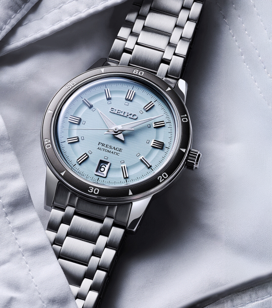 Seiko Presage Style 60's in Silvery Violet férfi karóra SRPL73J1