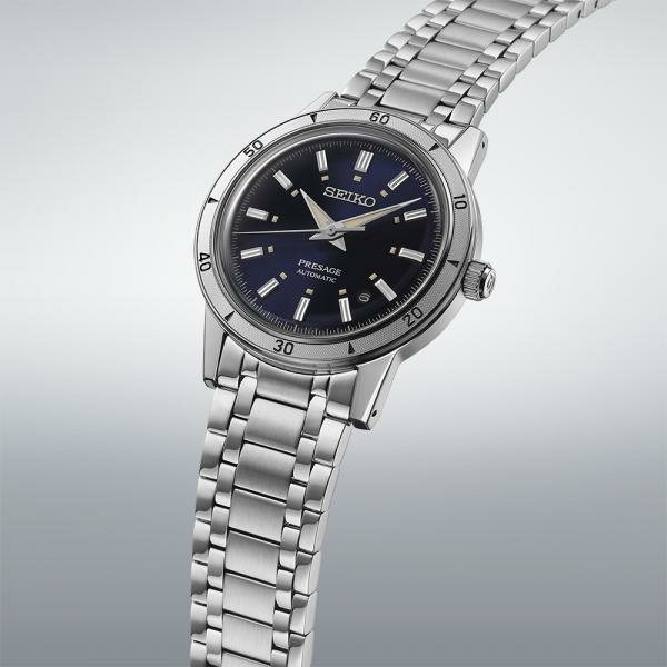 Seiko Presage Style 60's kék számlapos automata karóra SRPL07J1