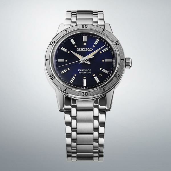 Seiko Presage Style 60's kék számlapos automata karóra SRPL07J1