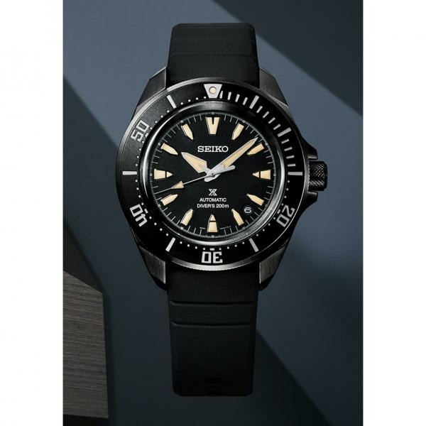 Seiko Prospex 4R All Black Diver-s férfi karóra SRPL15K1