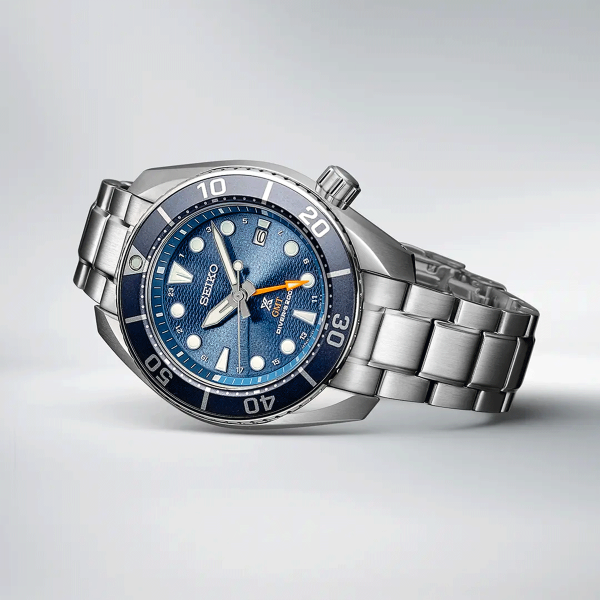 Seiko Prospex Aqua 'SUMO' Solar GMT Diver kék búváróra SFK001J1