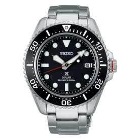 Seiko Prospex fekete solar búvár karóra SNE589P1