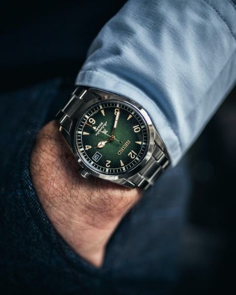 Seiko Prospex Land Alpinist zöld férfi karóra SPB155J1