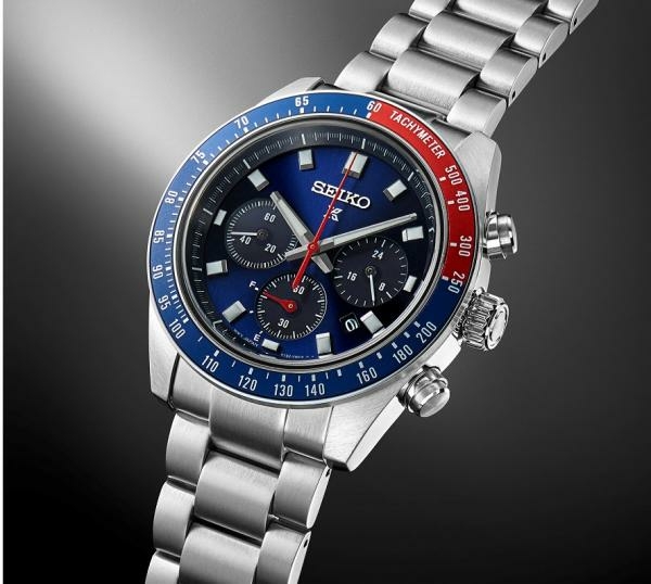 Seiko Prospex Solar Speedtimer Chronograph 'Pepsi style' férfi óra SSC913P1