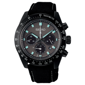 Seiko Prospex Solar Speedtimer Chronograph The Black Series szövetszíjas karóra SSC923P1