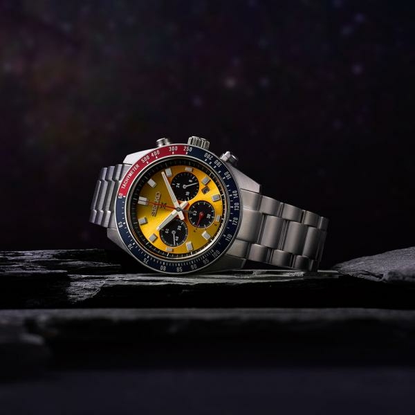 Seiko Prospex Speedtimer 'Pogue' Solar Chronograph 1969 Re-interpretation férfi karóra SSC947P1
