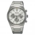 Seiko Sports fehér számlapos chronograph férfi karóra SSB451P1
