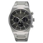 Seiko Sports szürke számlapos chronograph férfi karóra SSB455P1