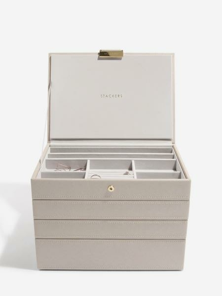 Stackers Bézs négy részes classic ékszer doboz szett 73410