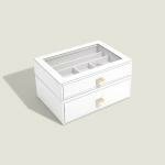 Stackers Fehér pebble classic 2 fiókos ékszerdoboz szett 76061