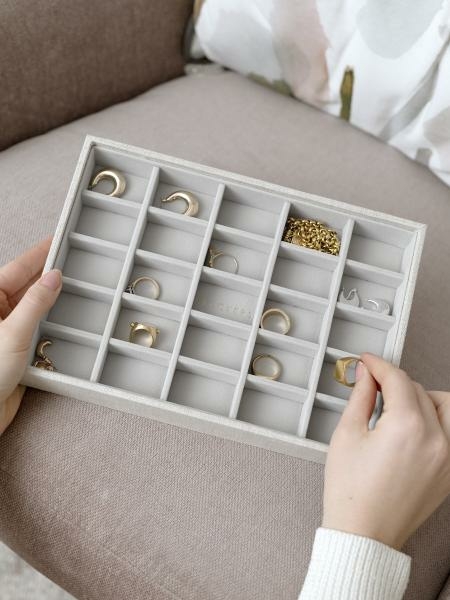 Stackers Lenvászon classic 25 fakkos ékszertálca 76383