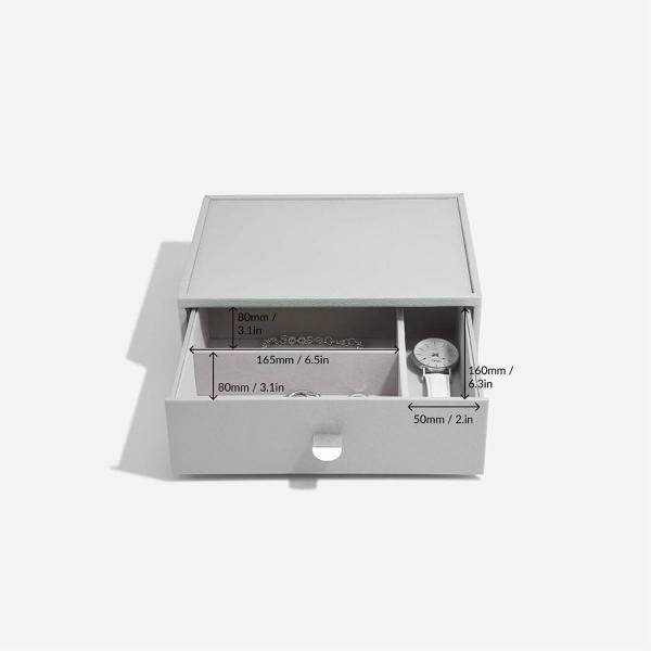 Stackers Szürke pebble classic fiókos 3 fakkos ékszertálca 75802