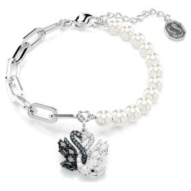 Swarovski  Fekete-fehér hattyús gyöngyös karkötő  5705720