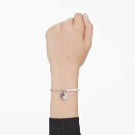 Swarovski  Fekete-fehér hattyús gyöngyös karkötő  5705720