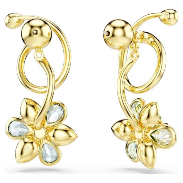 Swarovski  Idyllia arany színű fülbevaló kék és zöld kristállyal 5709025